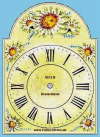 Uhrenschild Motiv Dreier-Distel Nr.0213B Faller-Uhren Uhrenschild edles Gewächs im Schwarzwald steht unter Naturschutz die Silberdistel