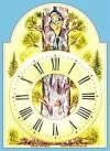 Faller-Uhren Motiv Balzer Hergott in Gütenbach in einer Buche eingewachsene Christusfigur 