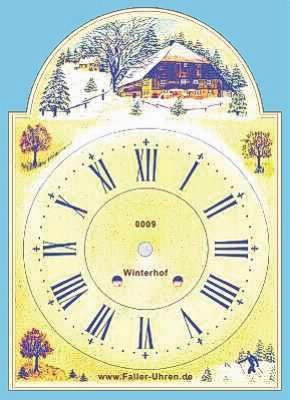 Schwarzwlder Schilderuhr Winterhof Thurnerspur Nr.0009